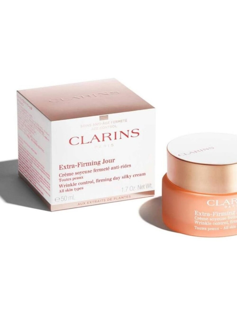 NEW Clarins Extra-Firming Jour Wrinkle Control Day Cream 50ml